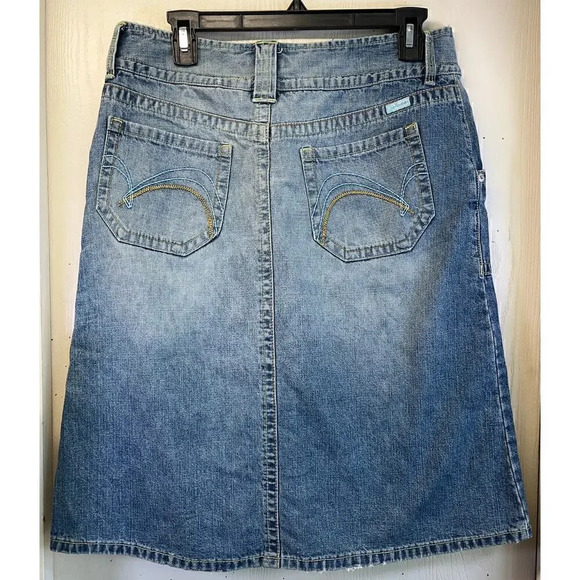 UNIONBAY Blue Denim Midi Skirt - Picture 10 of 10